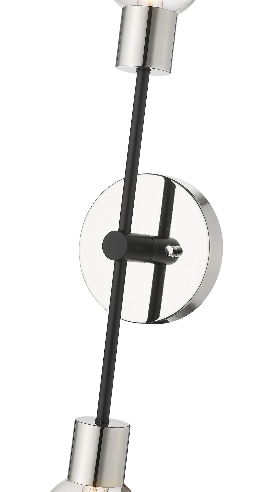 Image 7 Neutra by Z-Lite Matte Black + Polished Nickel 6 inch 2 Light Wall Sconce more views