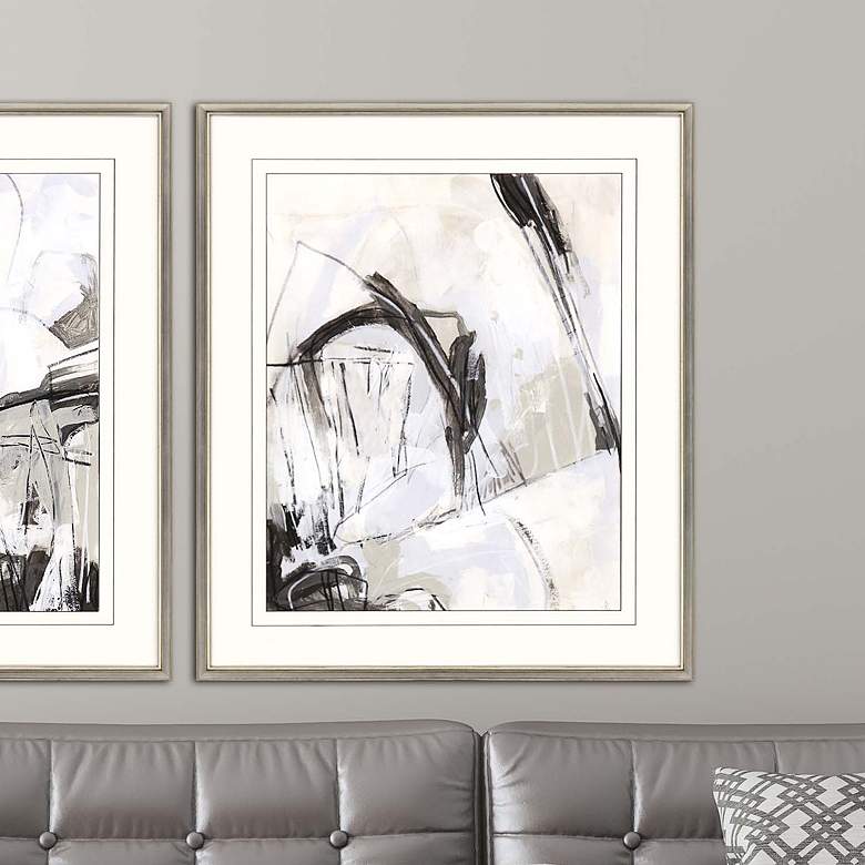 Image 2 Neutral Boundary II 40" High Framed Giclee Wall Art
