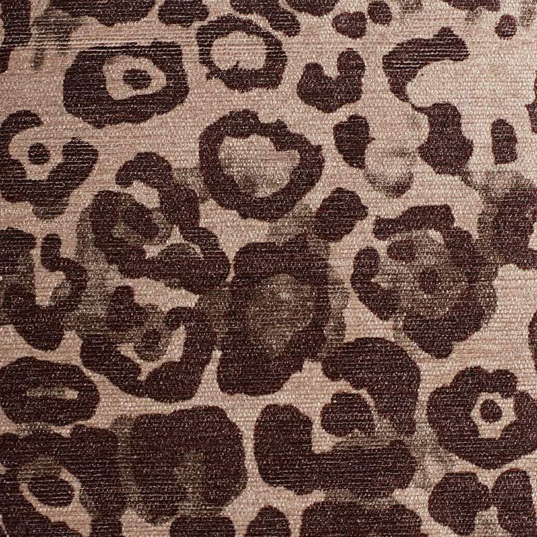 Image 2 Neutral Color Leopard 22" Square Throw Pillow more views