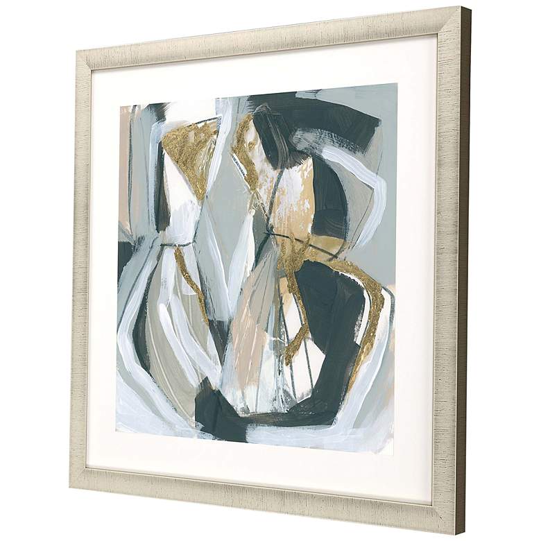 Image 5 Neutral Echoes II 33" Square Giclee Framed Wall Art more views