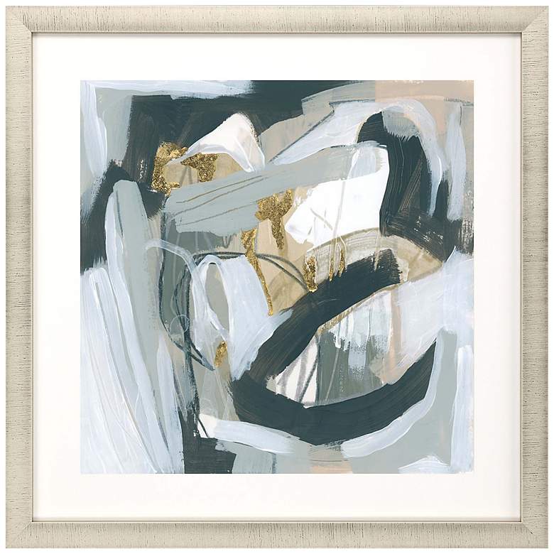 Image 3 Neutral Echoes III 33" Square Giclee Framed Wall Art