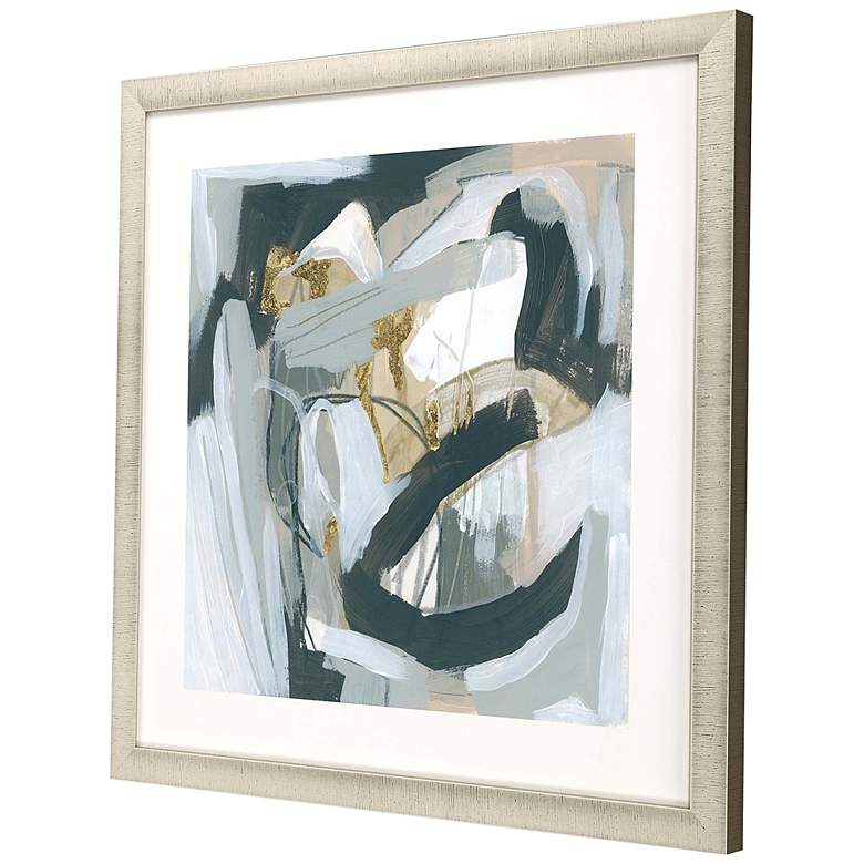 Image 5 Neutral Echoes III 33" Square Giclee Framed Wall Art more views