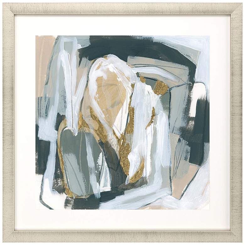 Image 3 Neutral Echoes IV 33 inch Square Giclee Framed Wall Art