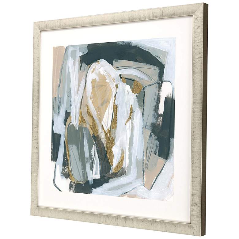 Image 5 Neutral Echoes IV 33 inch Square Giclee Framed Wall Art more views