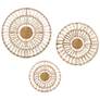 5_Neutral Ella Corn Leaves 3-Piece Metal Wall Art Set more views