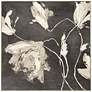 1_Neutral Flora I 25"W x 25"H Transitional Non-Glass Framed Art