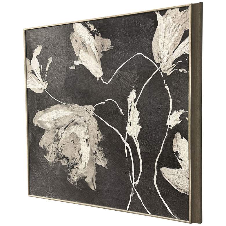 Image 2 Neutral Flora I 25"W x 25"H Transitional Non-Glass Framed Art more views