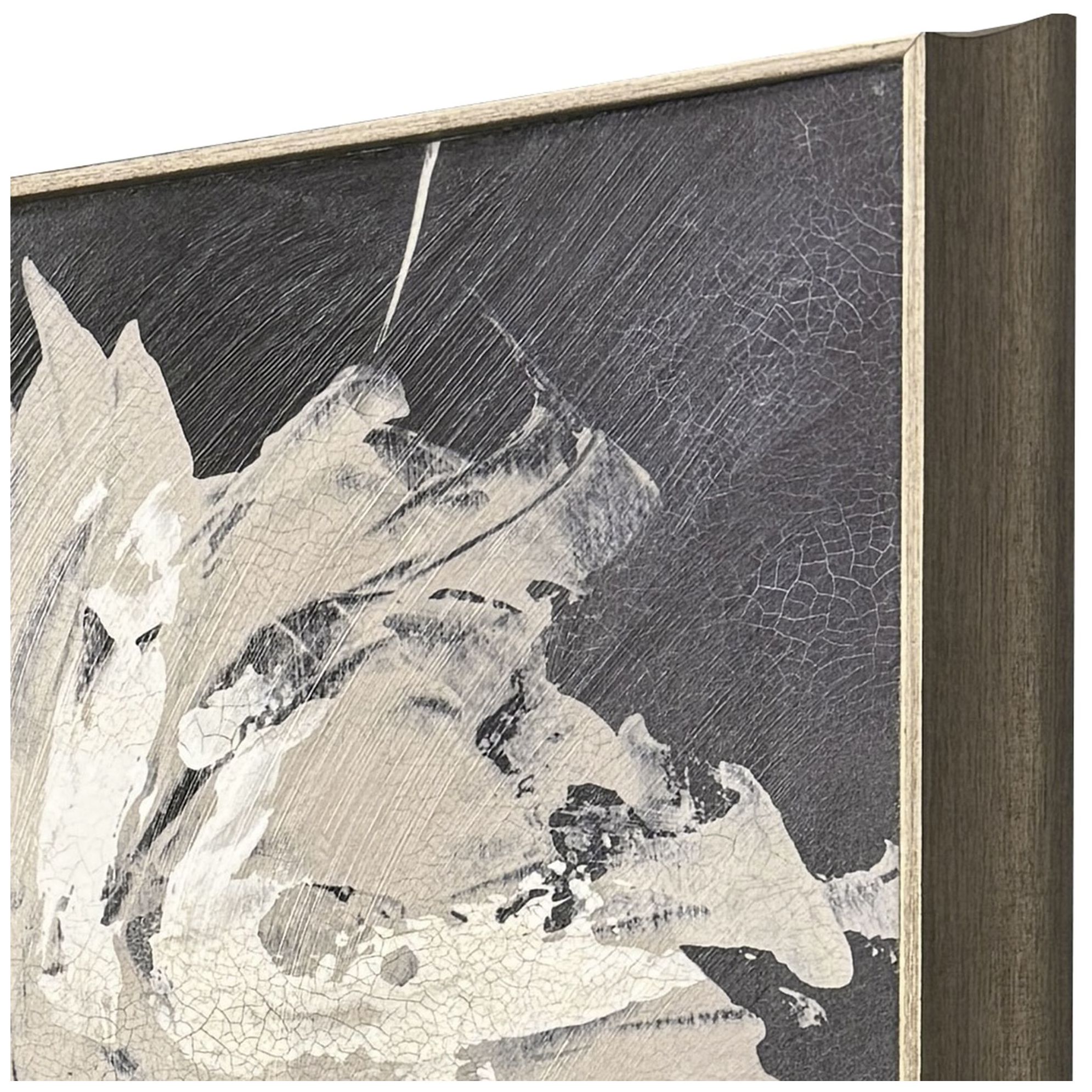 Image 3 Neutral Flora II 25"W x 25"H Transitional Non-Glass Framed Art more views