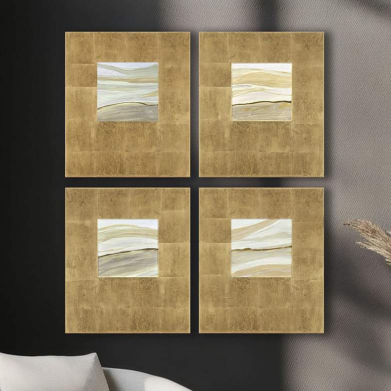 Image 1 Neutral Galaxy I 20"W x 24"H Wall Sculpture - Set of 4