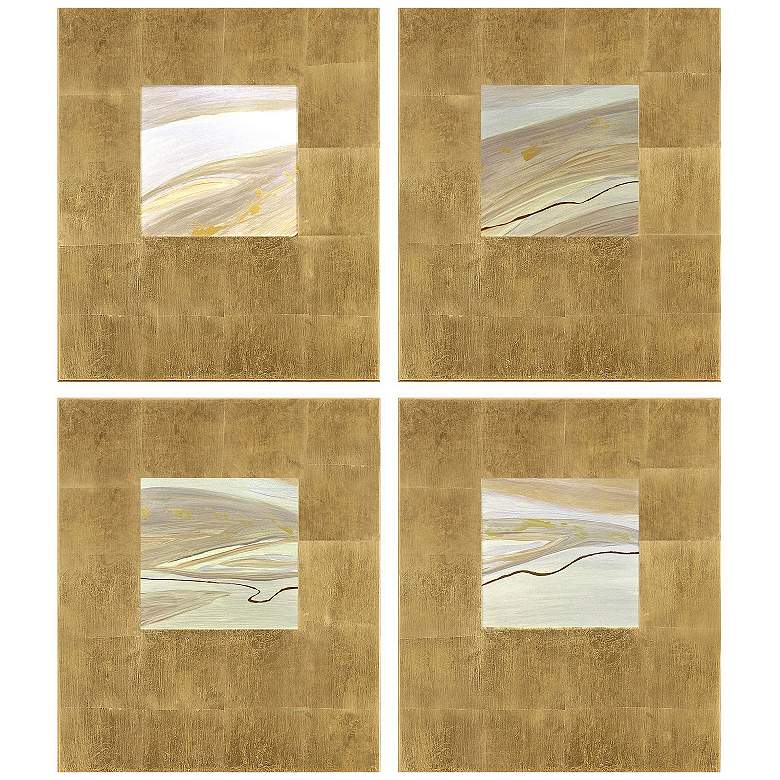 Image 2 Neutral Galaxy II 20"W x 24"H Wall Sculpture - Set of 4