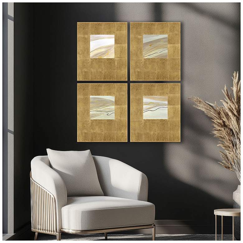 Image 5 Neutral Galaxy II 20"W x 24"H Wall Sculpture - Set of 4 more views
