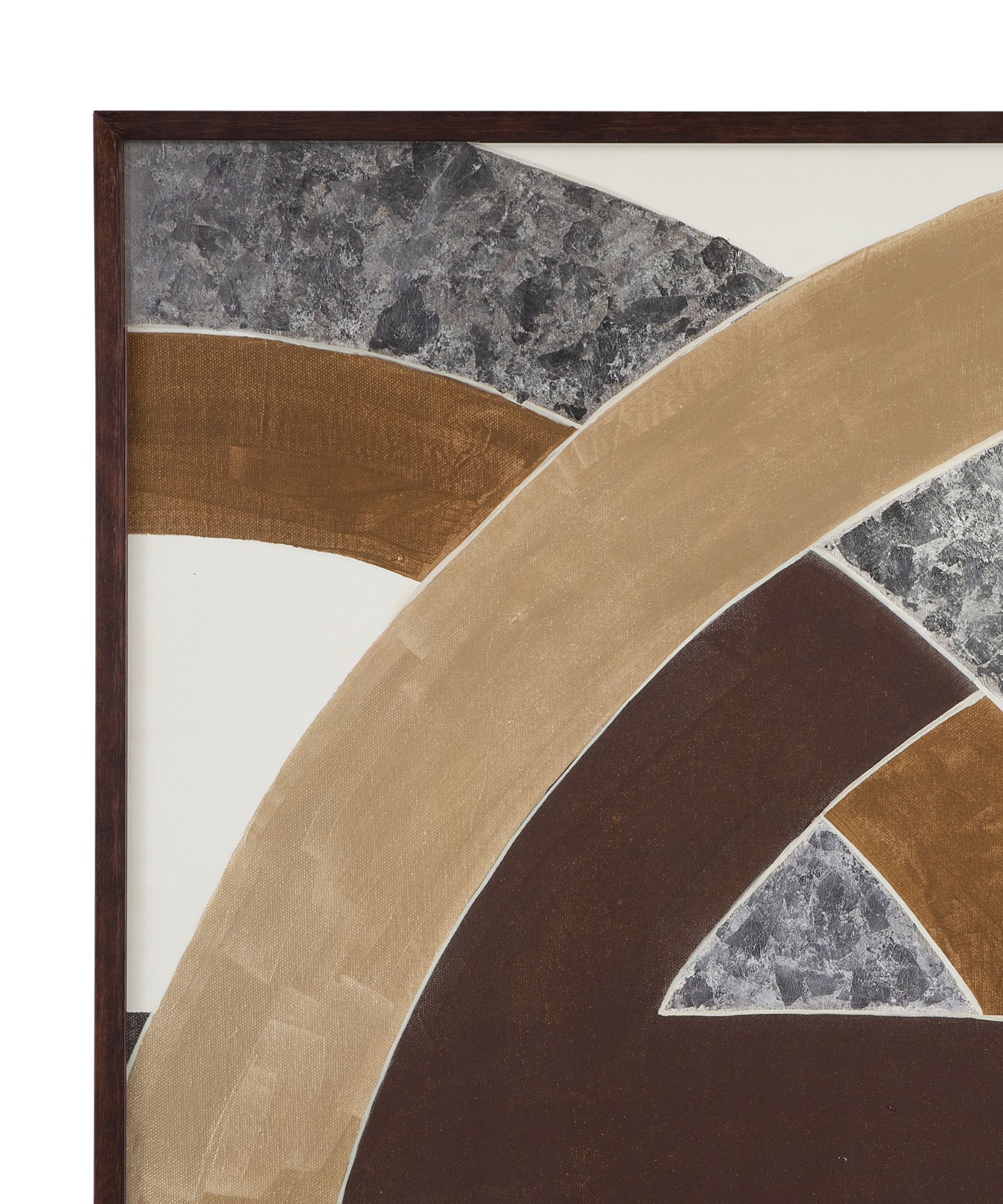 Image 2 Neutral Geometry 42" x 42" Framed Print Set of 2 more views