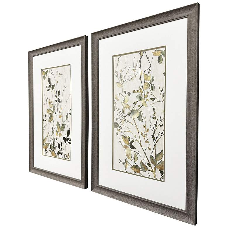 Image 2 Neutral Green 23"W x 35"H Framed Art Set of 2 more views