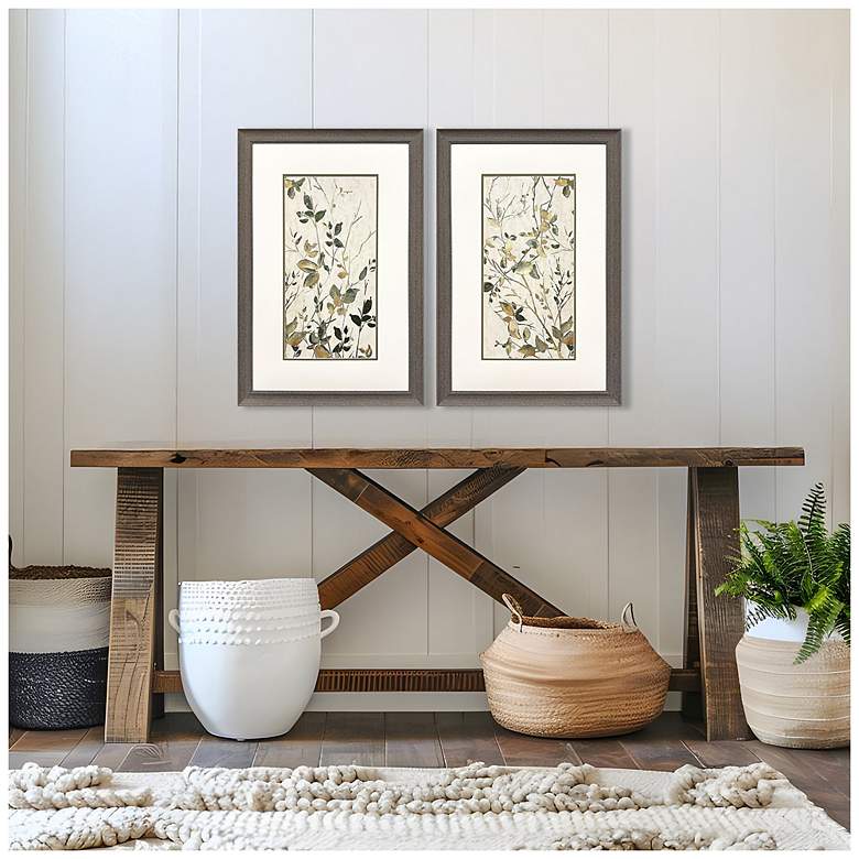 Image 4 Neutral Green 23"W x 35"H Framed Art Set of 2 more views