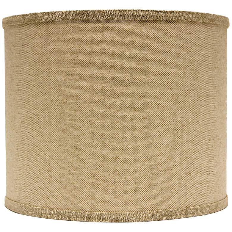 Image 1 Neutral Heavy Basket Drum Lamp Shade 14x14x11 (Spider)