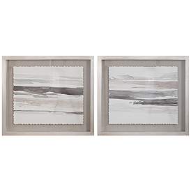 Image2 of Neutral Landscape 29 1/2" Wide 2-Piece Framed Wall Art Set