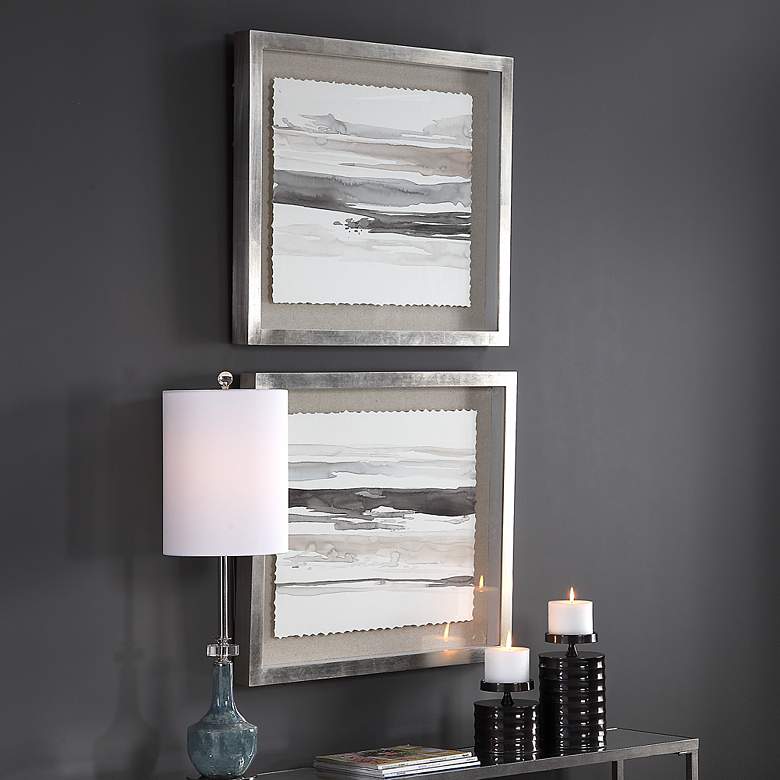 Image 4 Neutral Landscape 29 1/2" Wide 2-Piece Framed Wall Art Set more views