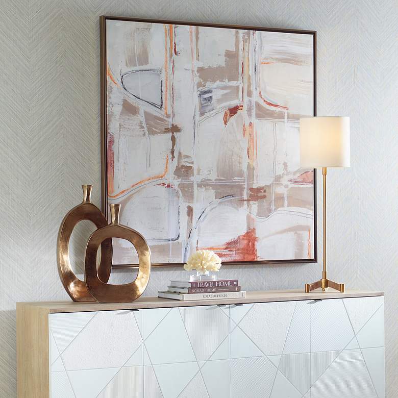 Image 3 Neutral Nirvana Framed Canvas Wall Art more views