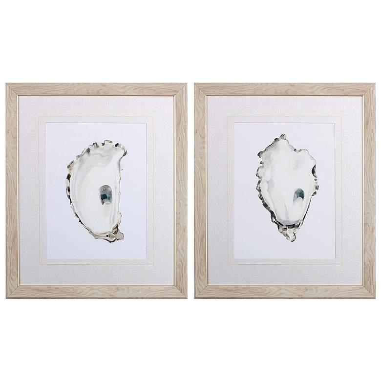 Image 1 Neutral Oyster B 21"W x 25"H Framed Art Set of 2