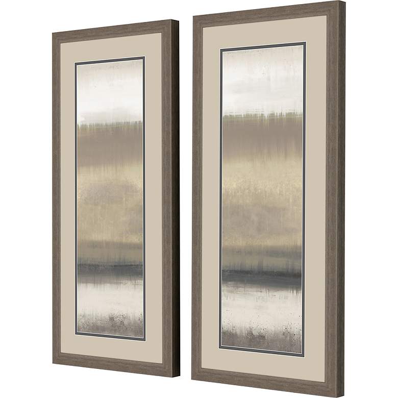 Image 5 Neutral Sandbar Panel 44" Wide 2-Piece Framed Wall Art Set more views
