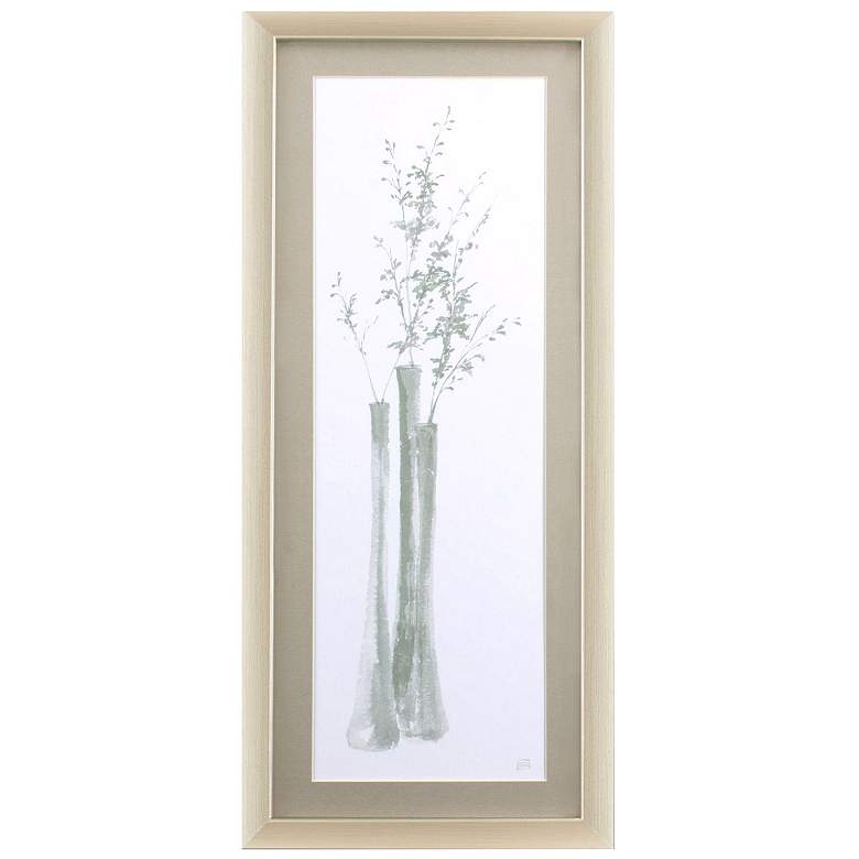 Image 1 Neutral Seed 15"W x 35"H Framed Art