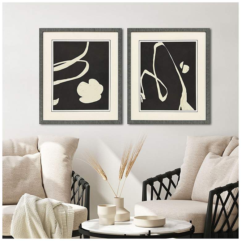 Image 4 Neutral Spring I 24"W x 28"H Contemporary Framed Art Set of 2 more views