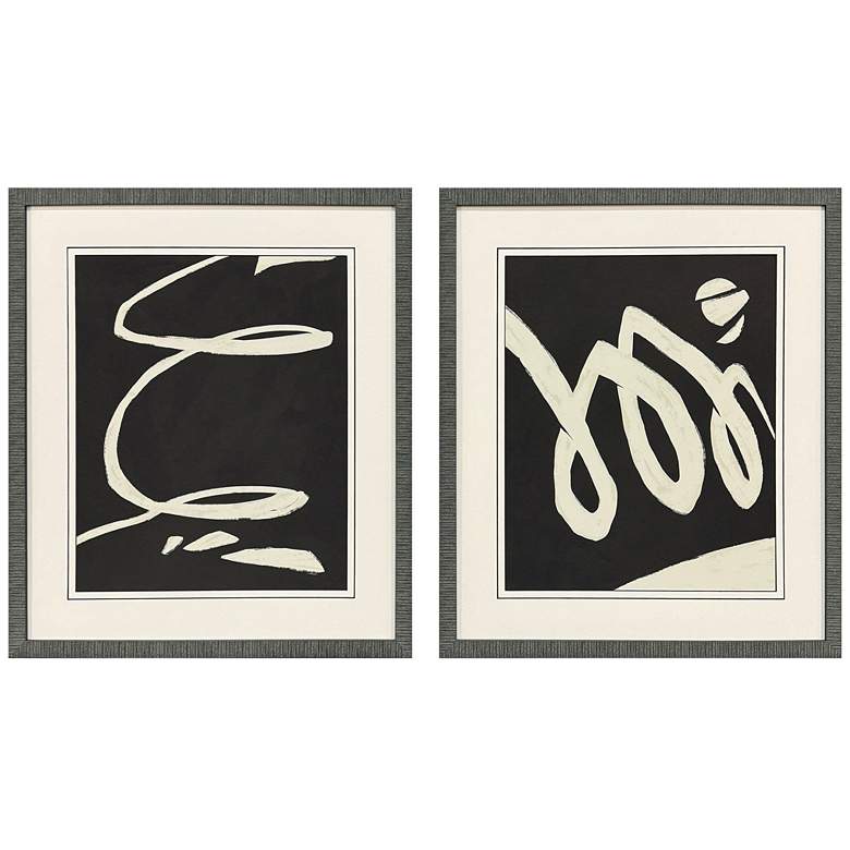 Image 1 Neutral Spring II 24"W x 28"H Contemporary Framed Art Set of 2