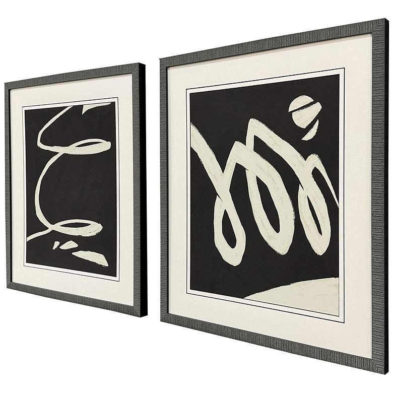 Image 2 Neutral Spring II 24"W x 28"H Contemporary Framed Art Set of 2 more views
