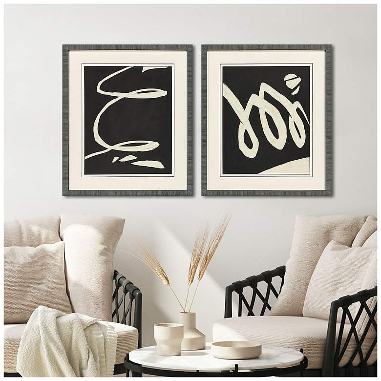Image 4 Neutral Spring II 24"W x 28"H Contemporary Framed Art Set of 2 more views