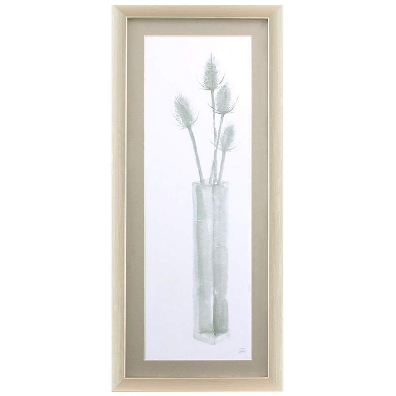 Image 1 Neutral Thistle 15"W x 35"H Framed Art