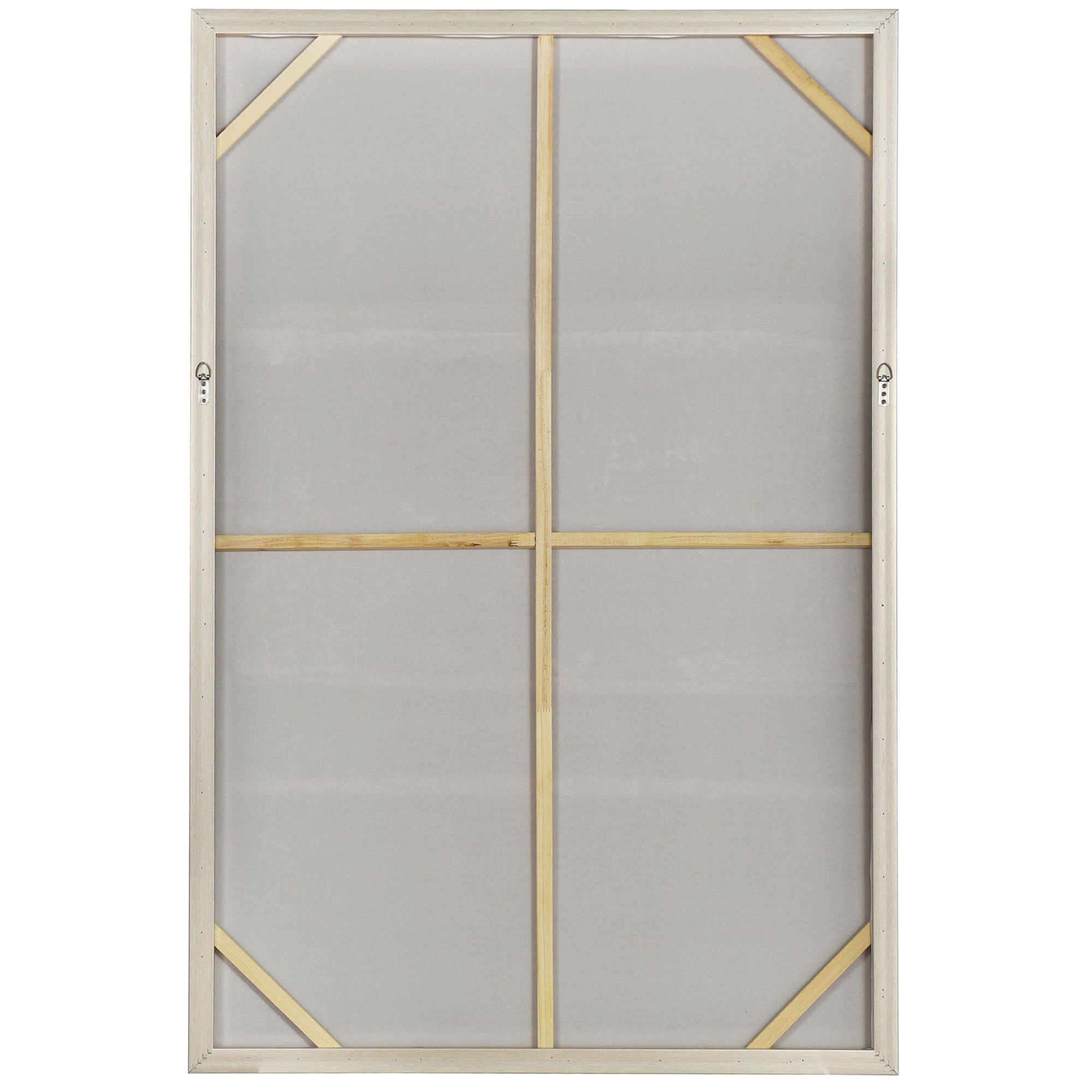 Image 3 Neutral Whisper 39.4"W x 59"H Mixed Media Abstract Framed Canvas  more views