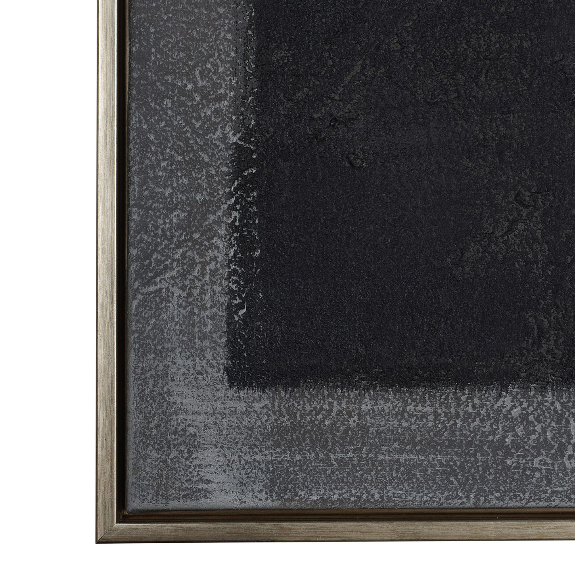 Image 4 Neutral Whisper 39.4"W x 59"H Mixed Media Abstract Framed Canvas  more views