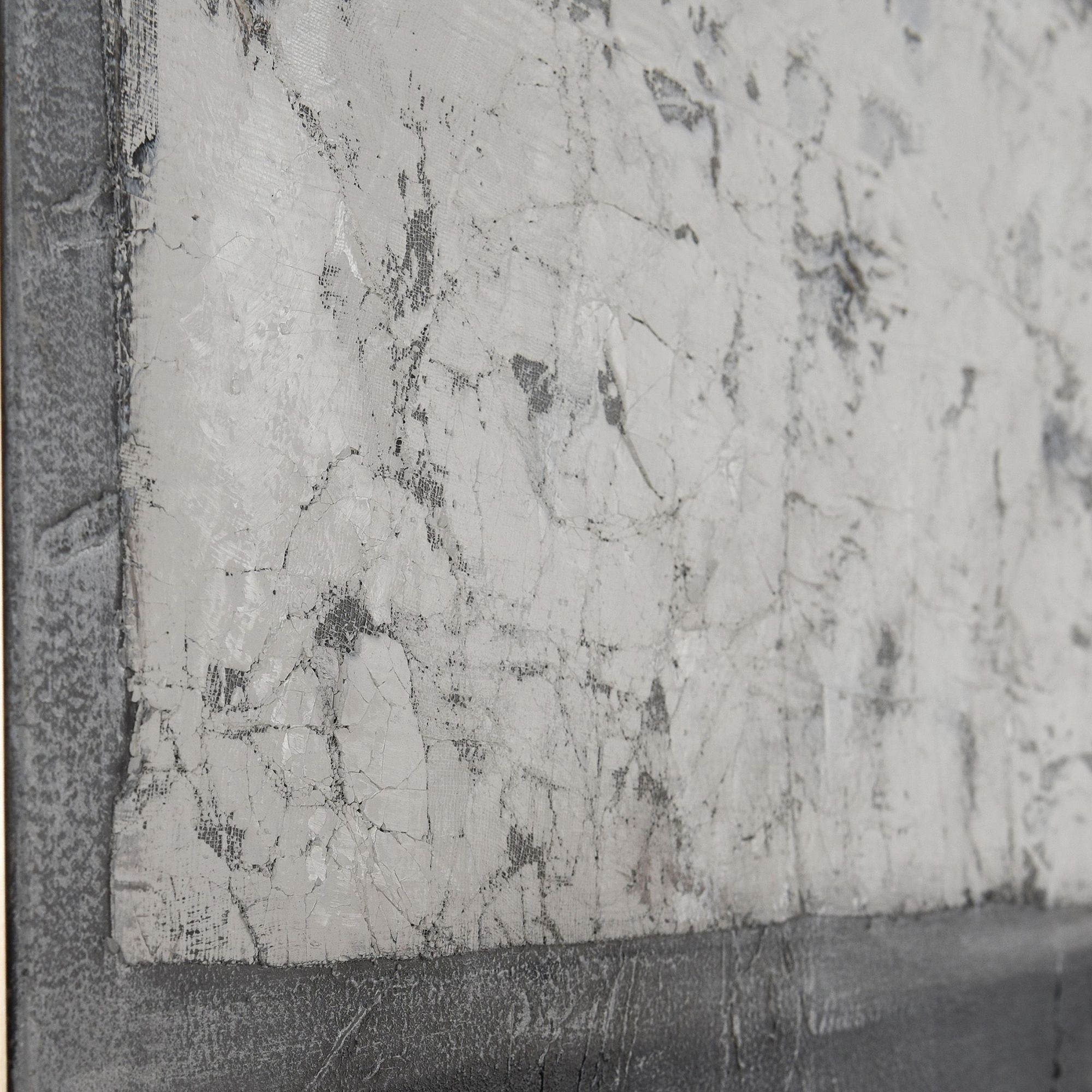 Image 5 Neutral Whisper 39.4"W x 59"H Mixed Media Abstract Framed Canvas  more views