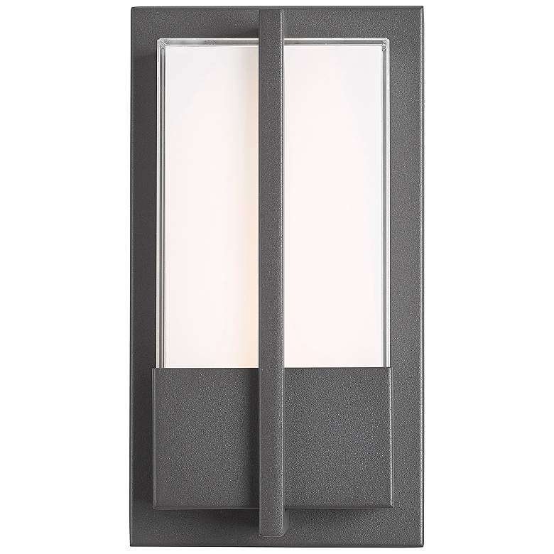 Image 1 Neutron 11" High Silica Frosted Glass LED Outdoor Wall Light