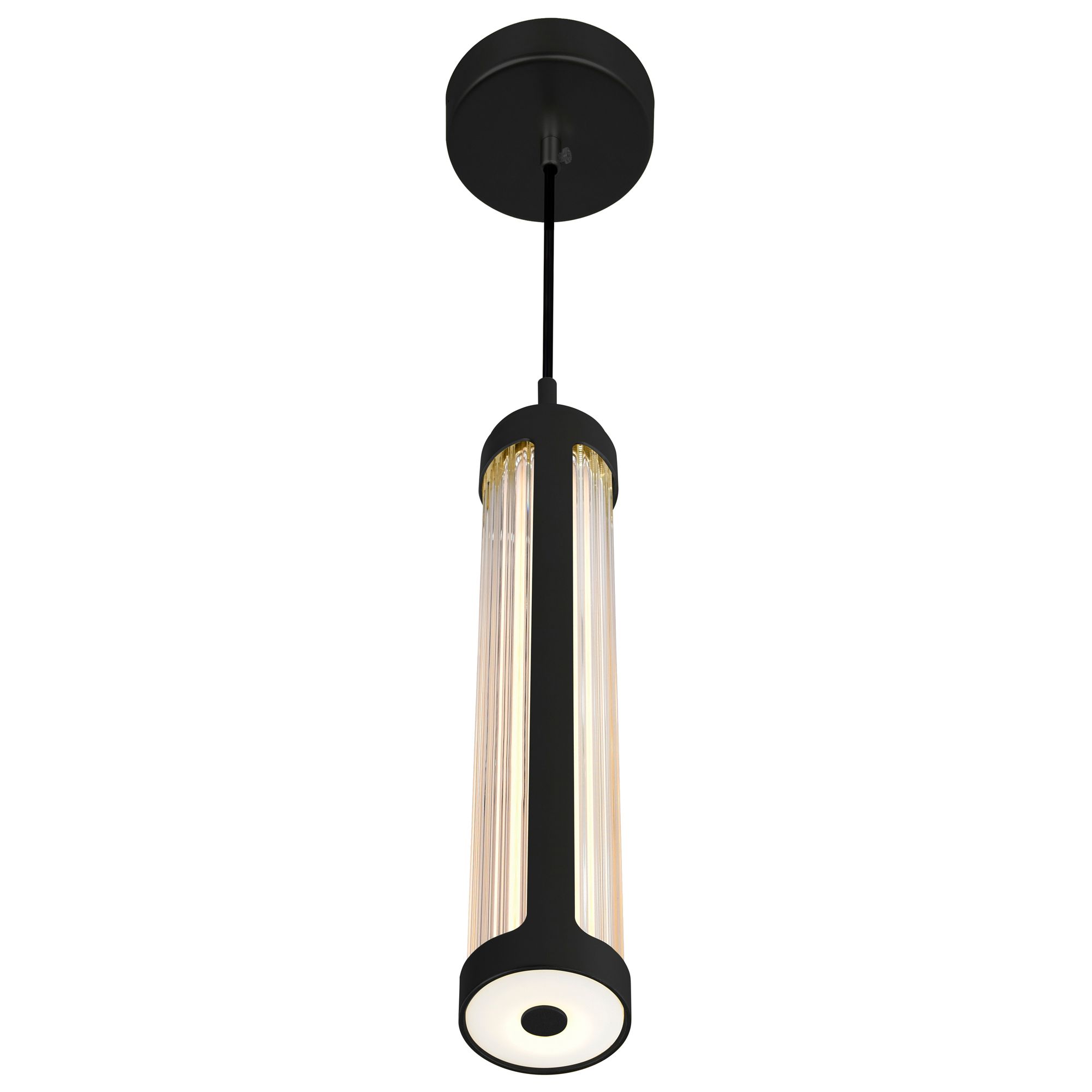 Image 3 Neva 3 in LED Integrated Black Pendant more views