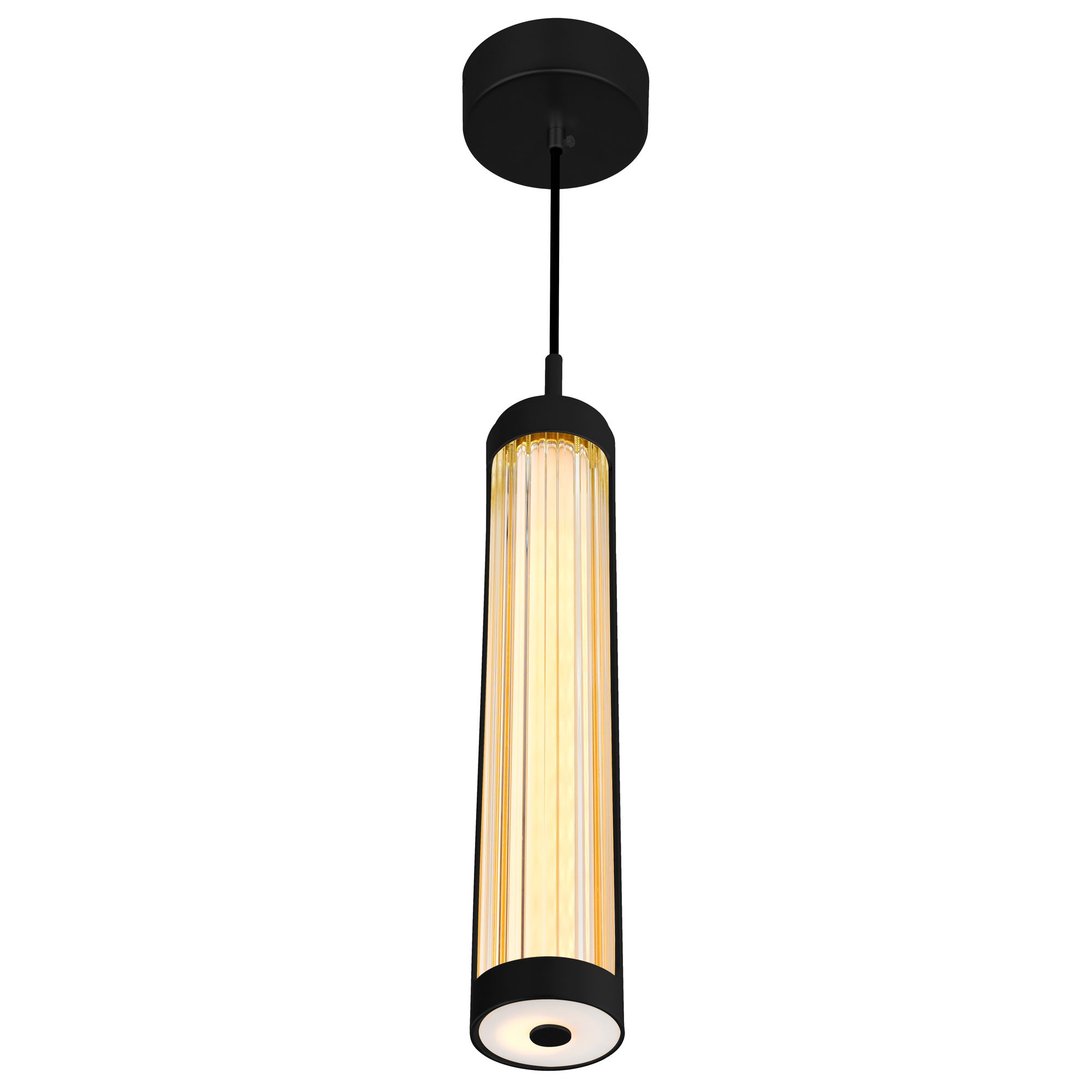 Image 5 Neva 3 in LED Integrated Black Pendant more views