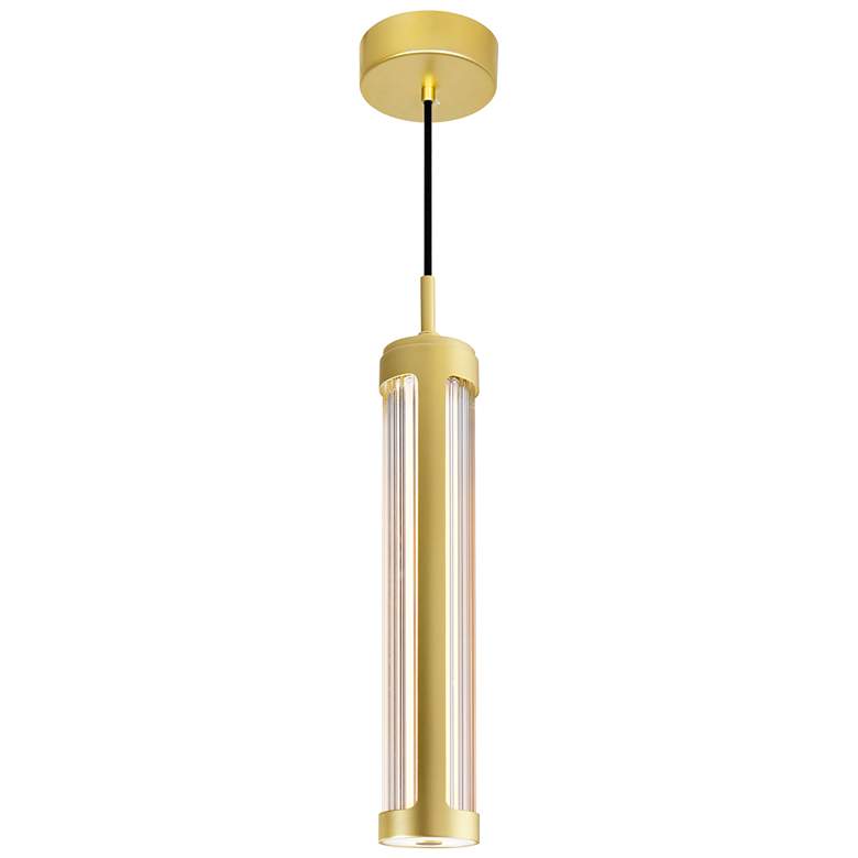 Image 1 Neva 3 in LED Integrated Satin Gold Pendant