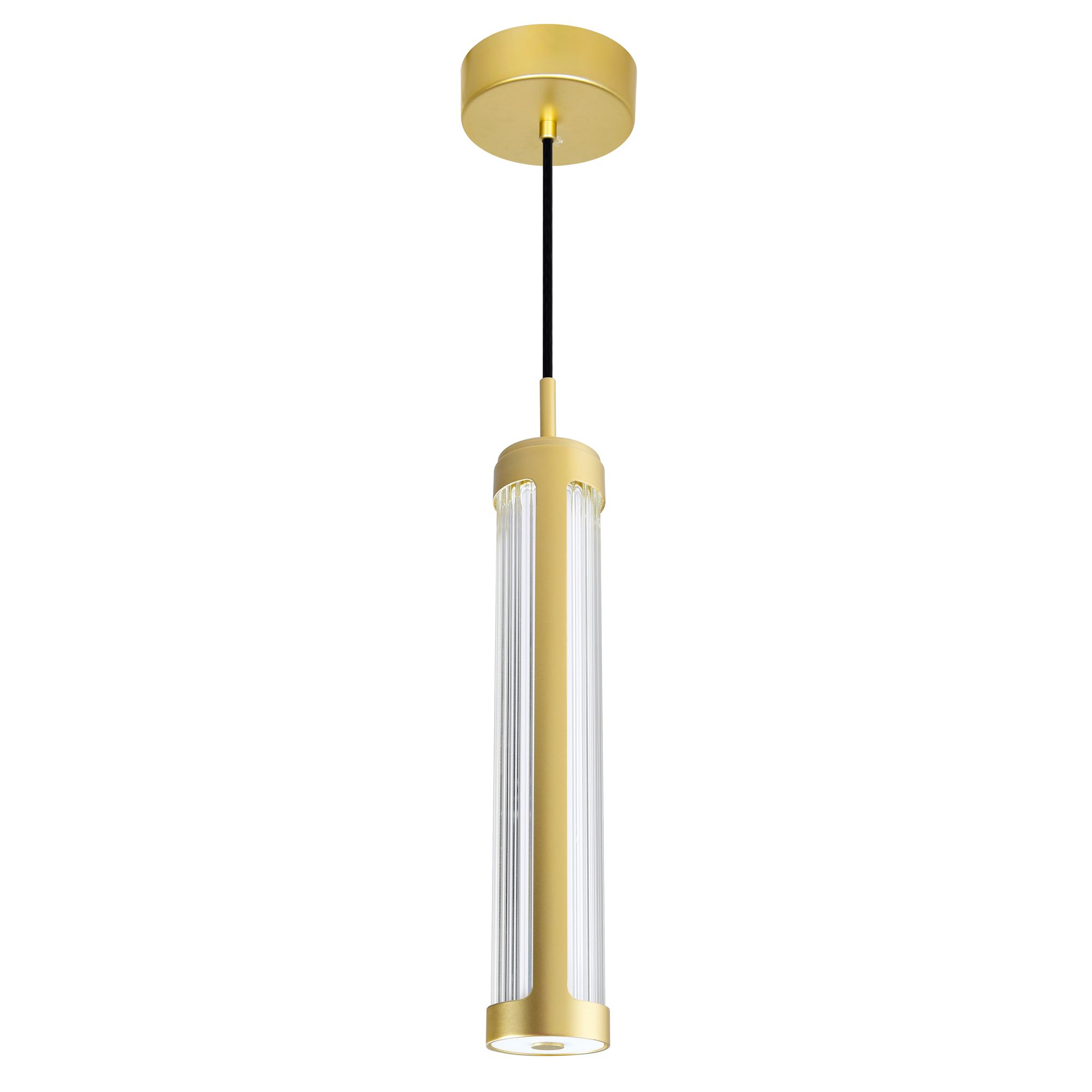 Image 7 Neva 3 in LED Integrated Satin Gold Pendant more views