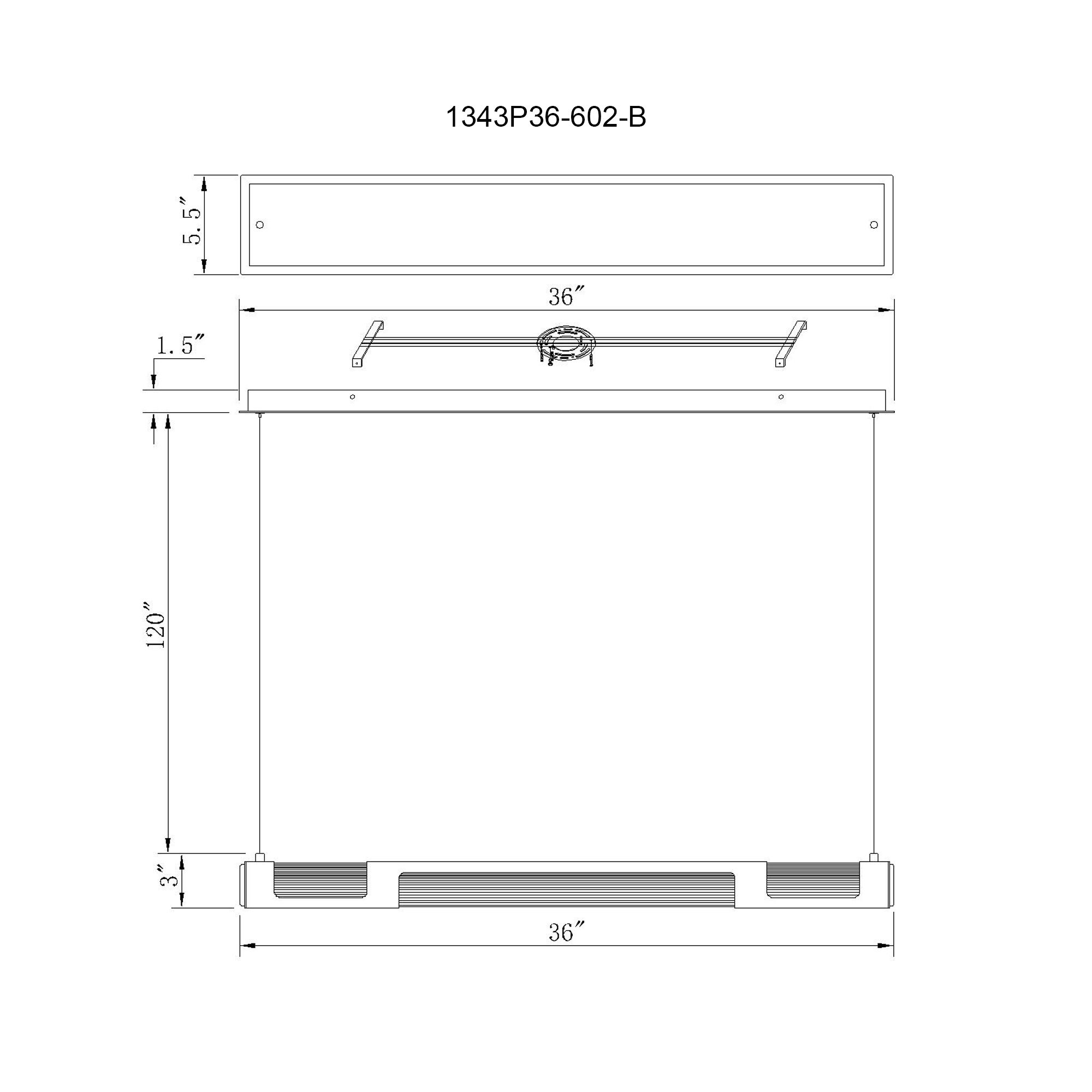 Neva 36 in LED Integrated Satin Gold Chandelier