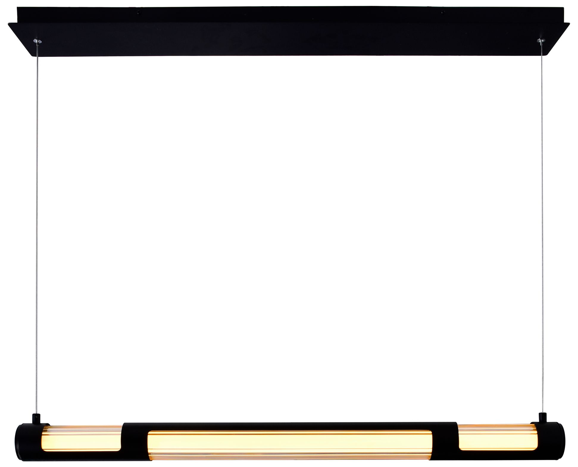 Neva Integrated LED 36in Black Chandelier