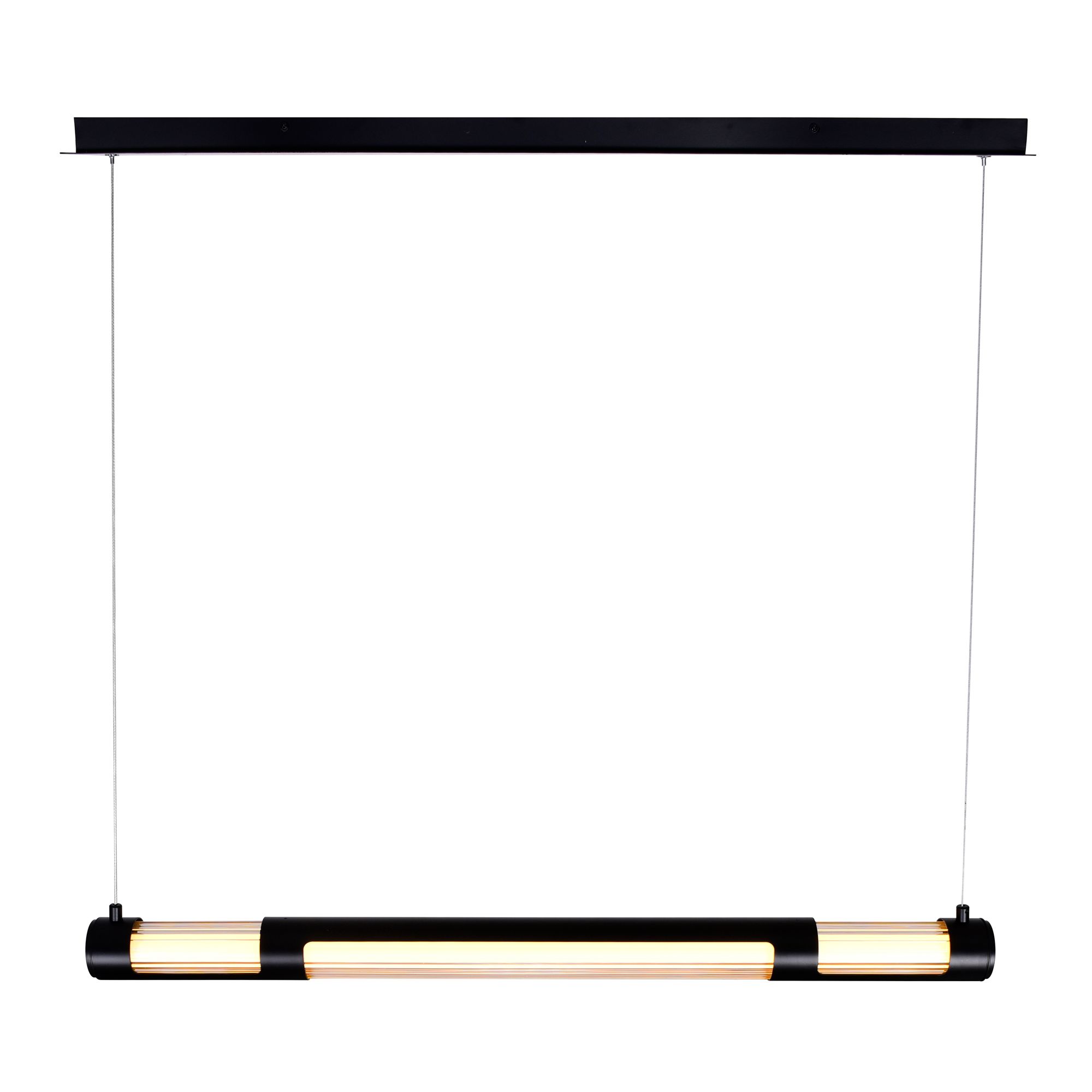 Image 2 Neva Integrated LED 36in Black Chandelier more views