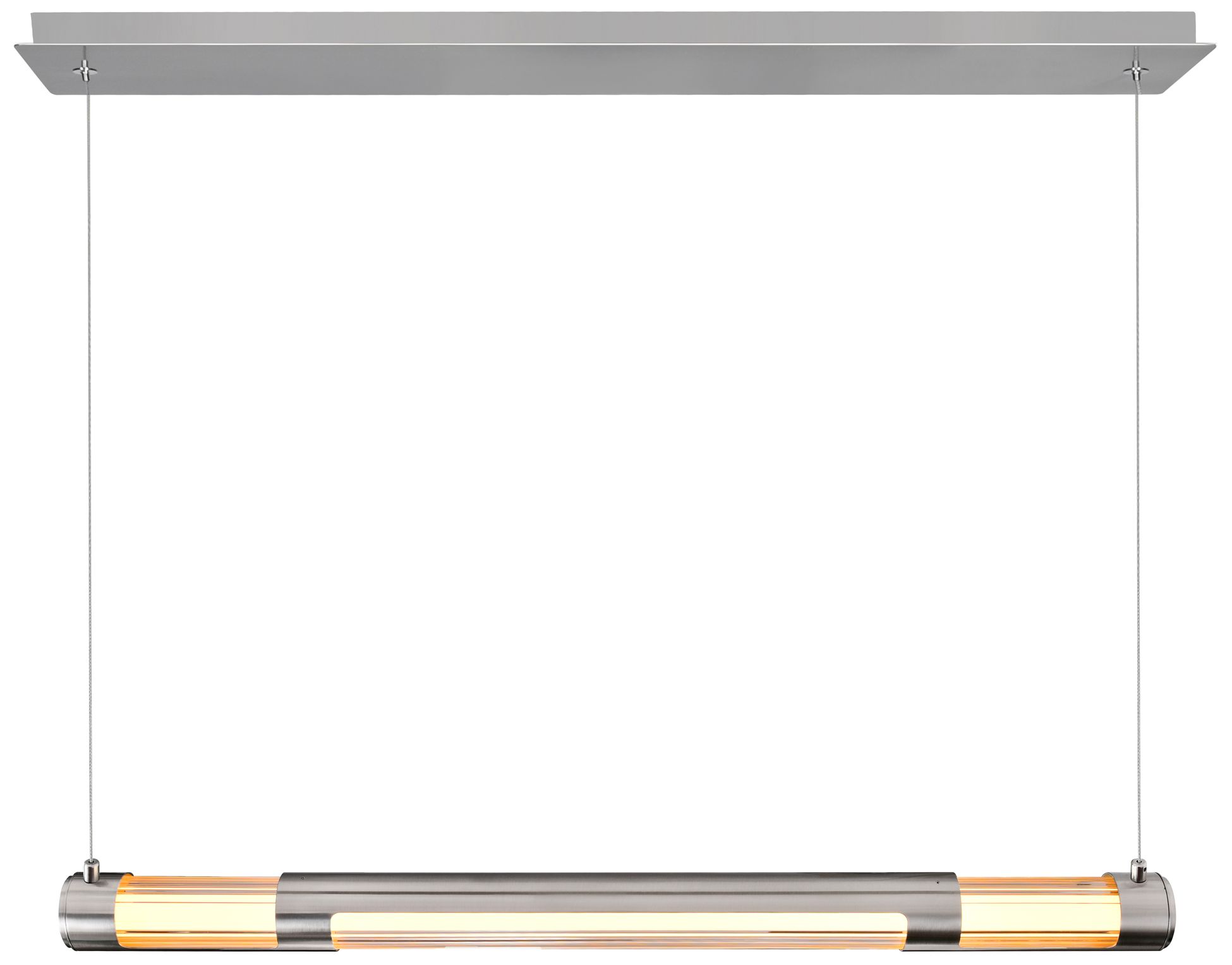 Neva Integrated LED 36in Satin Nickel Chandelier