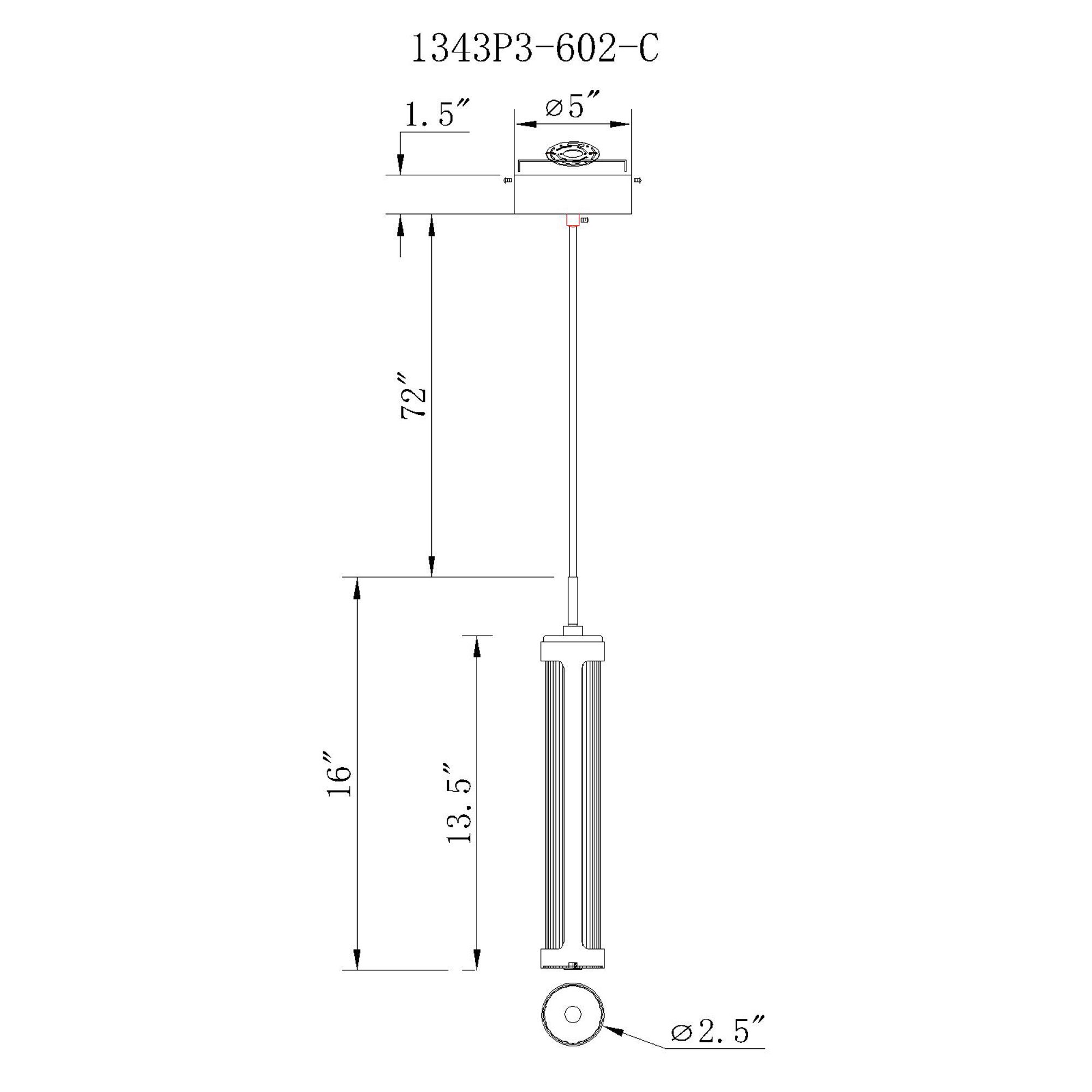 Neva Integrated LED 3in Satin Gold Pendant