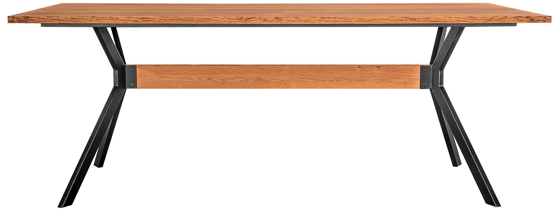 Image 2 Nevada 78.74 in. Dining Table with Rustic Oak Wood in Balsamico more views