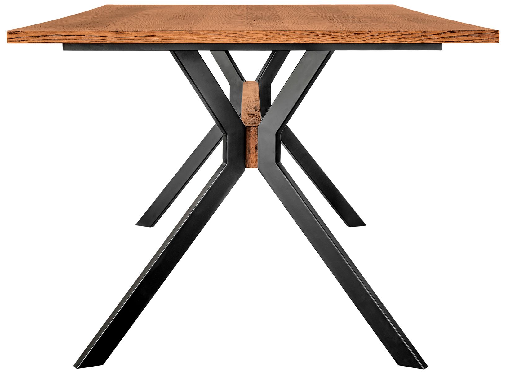 Image 3 Nevada 78.74 in. Dining Table with Rustic Oak Wood in Balsamico more views