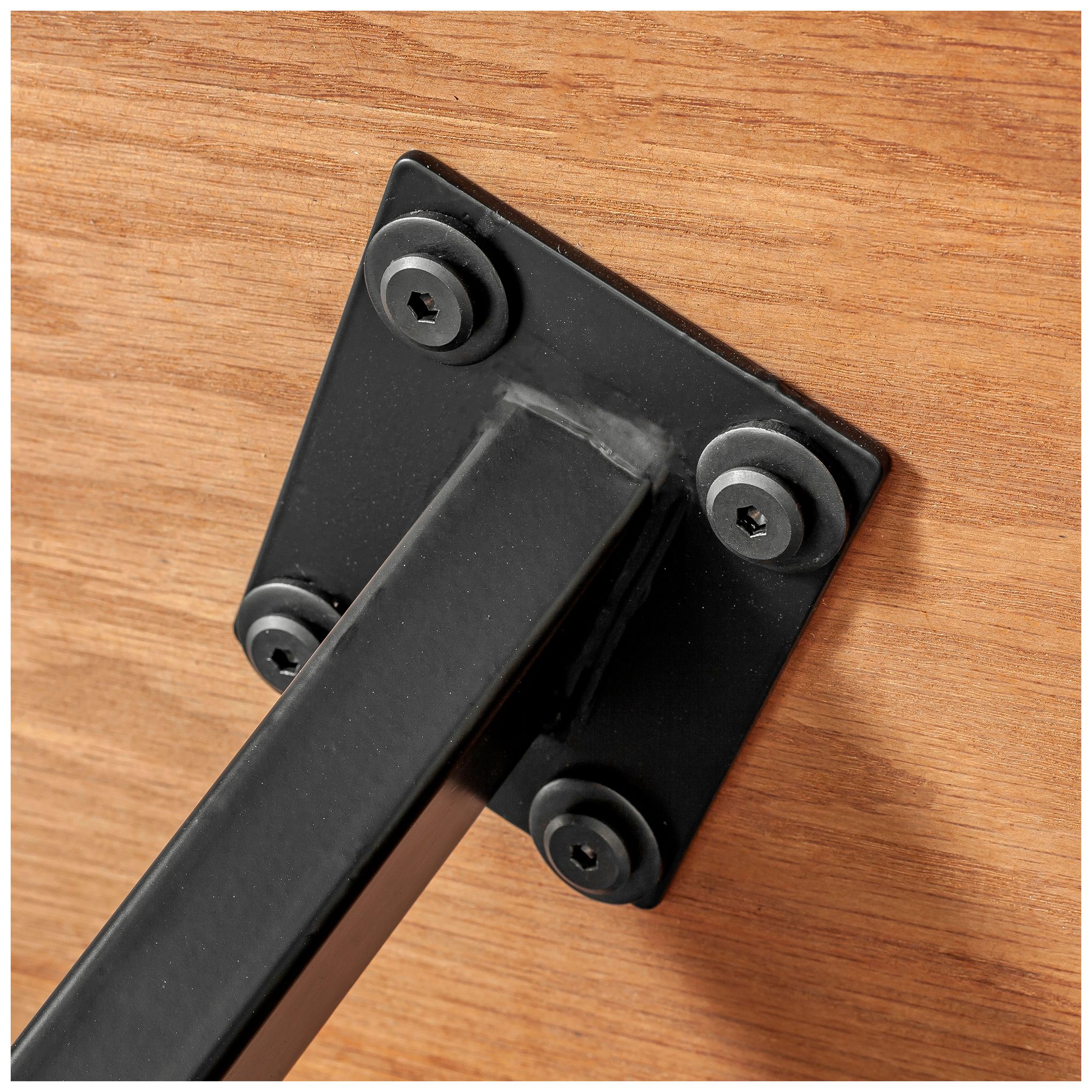 Image 5 Nevada 78.74 in. Dining Table with Rustic Oak Wood in Balsamico more views