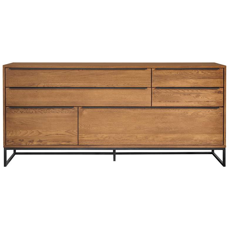 Image 1 Nevada Sideboard with Rustic Oak Wood In Balsamico