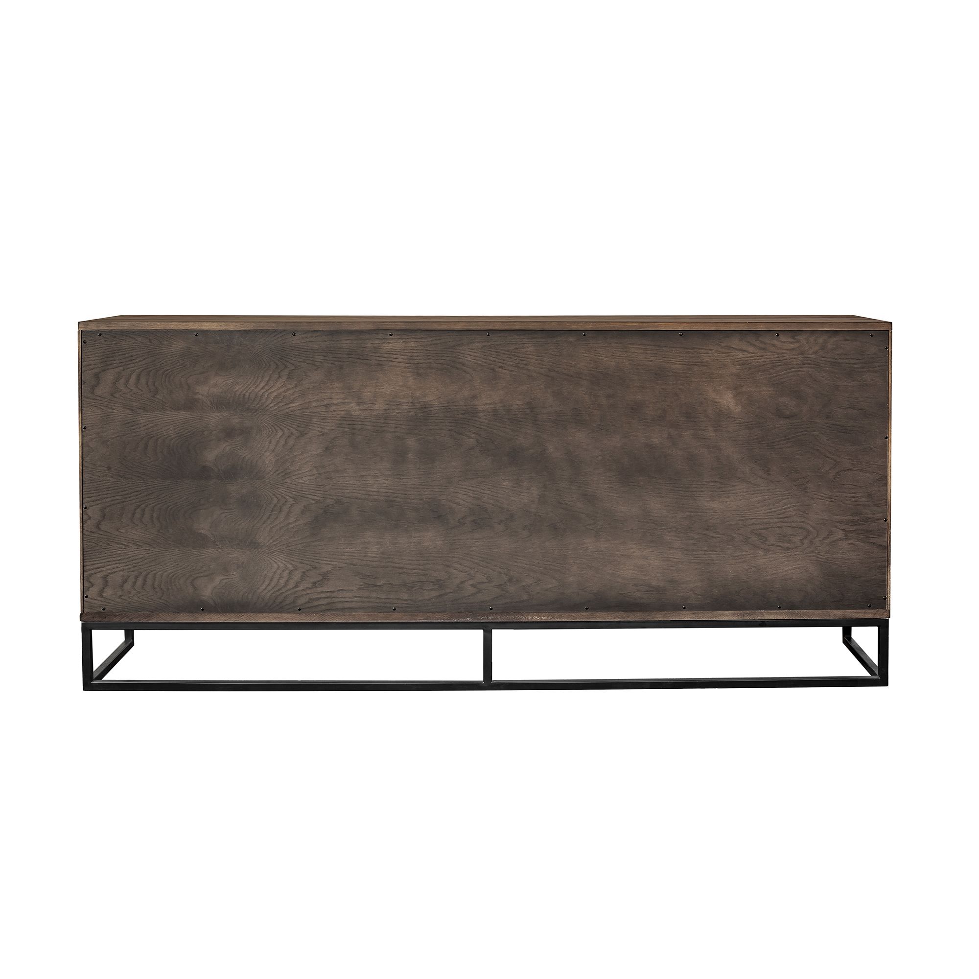 Image 4 Nevada Sideboard with Rustic Oak Wood In Dark Brown more views