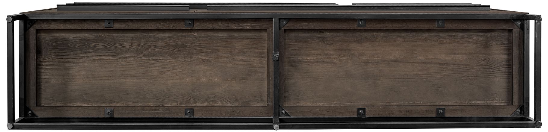 Image 5 Nevada Sideboard with Rustic Oak Wood In Dark Brown more views