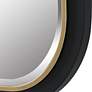 Nevaeh Gold Black 23 1/4" x 43 1/4" Rectangular Wall Mirror